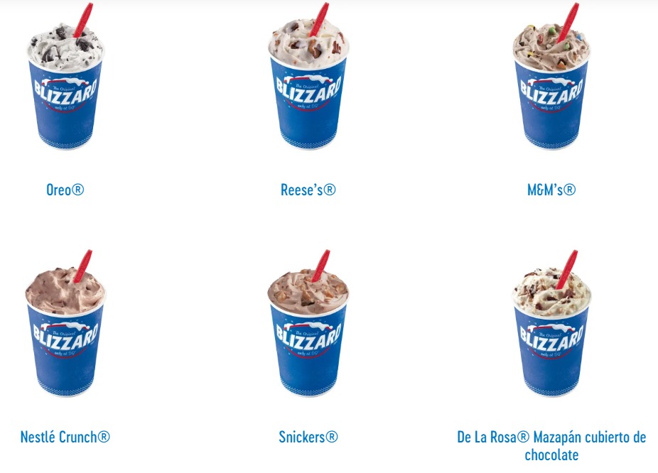 Dairy Queen Menú Precios México Actualizado 2023