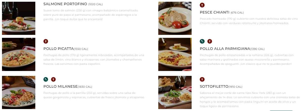 Italiannis Menú Precios México Actualizado (marzo 2026)