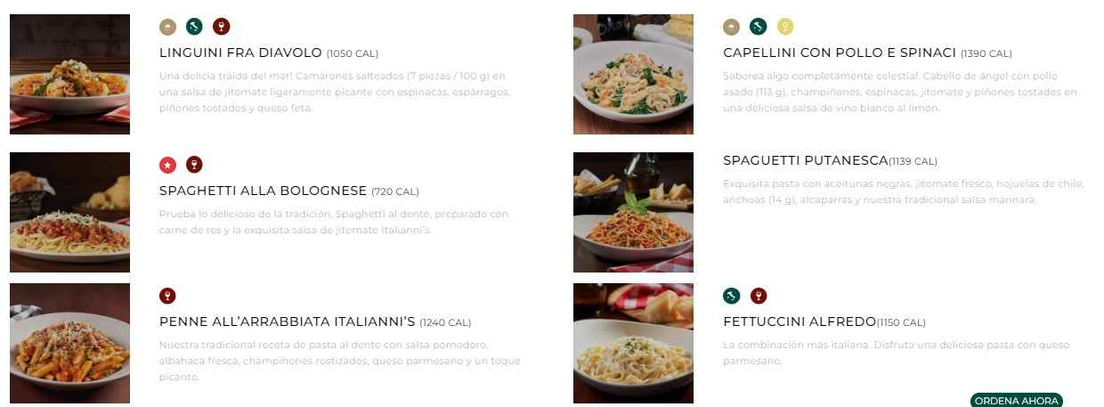 Italiannis Menú Precios México Actualizado (marzo 2026)