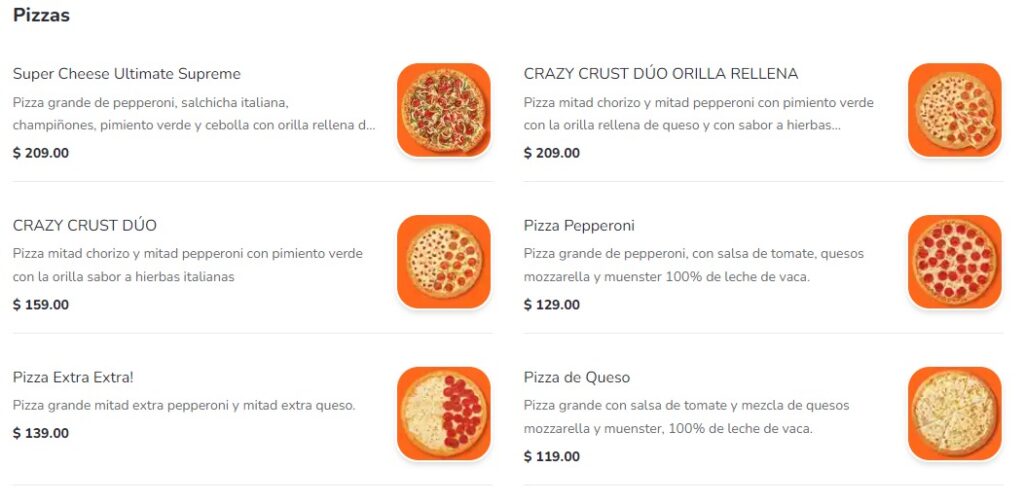 Little Caesars Precios Pizzas