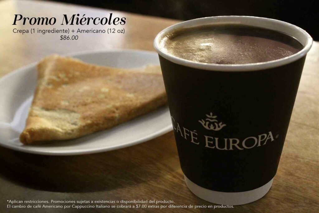 Café  Europa RAPPI PROMO Menú