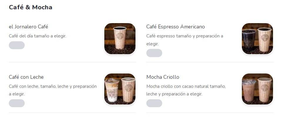 Tierra Garat  Café & Mocha Precio