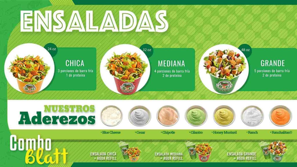 Blatt Salat Haus Ensaladas Menú y Precio