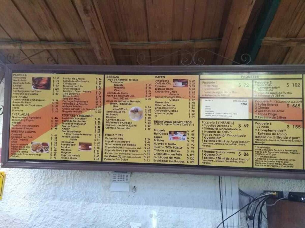 Don Pollo Restaurant Menú Precios