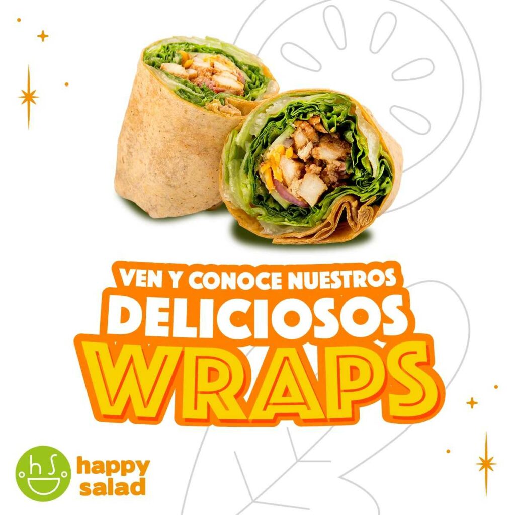 Happy Wraps Menú