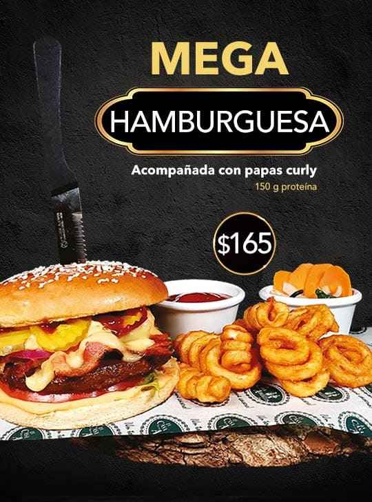 La Casa De Los Abuelos Mega hamburguesa
