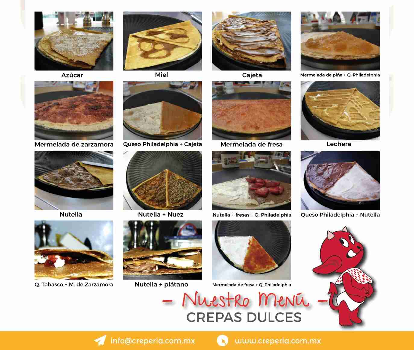 La Crepería Menú Precios México Actualizado (julio 2026)