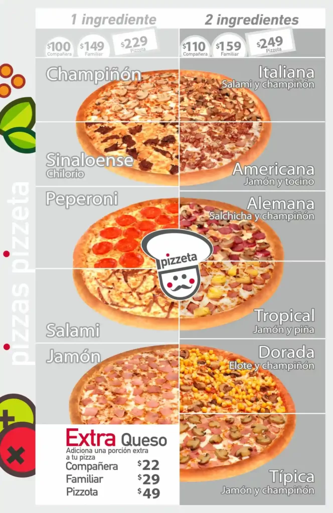 Pizzeta Menú México