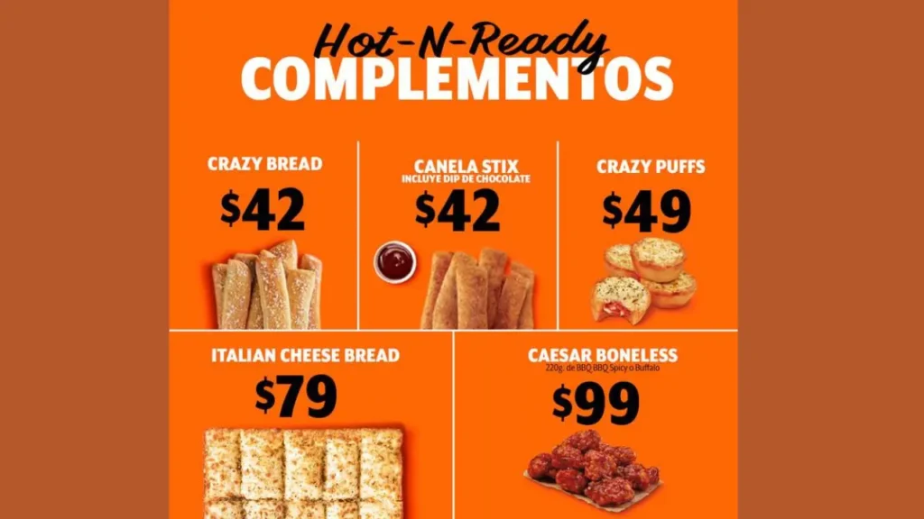 Acompañamientos Pizza Little Caesars Menu