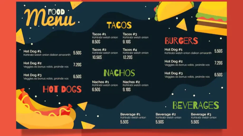 Fondos Plantillas para Menus