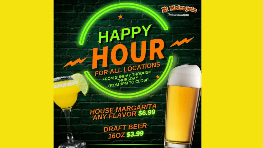 Mejores días para buscar happy hours near me