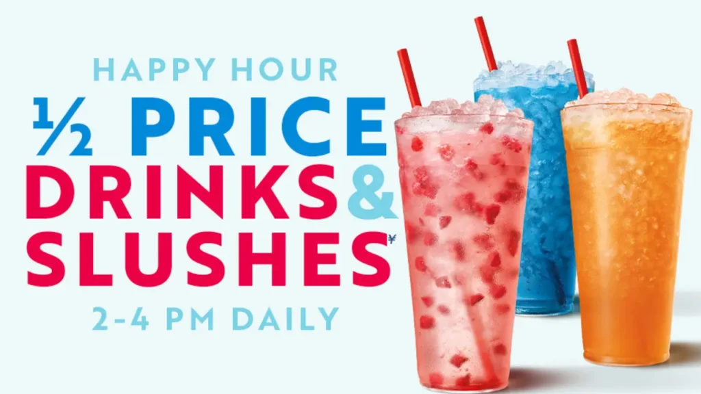 Bebidas Sonic Happy Hour