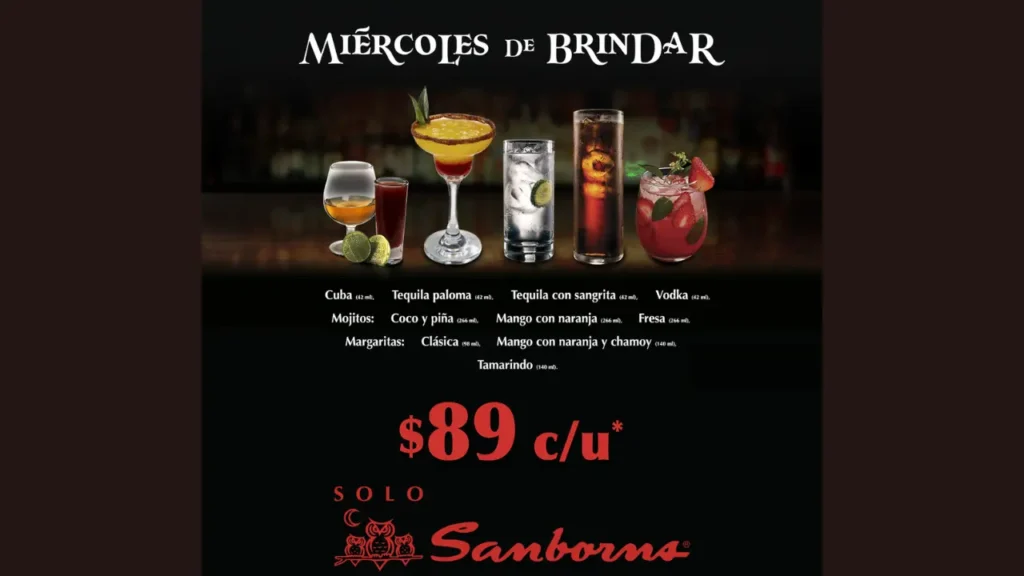 Encontrar Mejores Promociones Happy Hour Sanborns