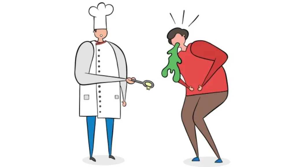 A Food Worker Vomits a Few Hours Before Ice Cream