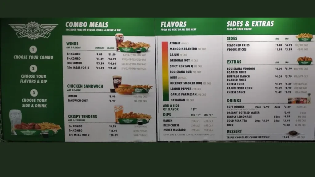 Acompañamientos Wingstop Menu Prices