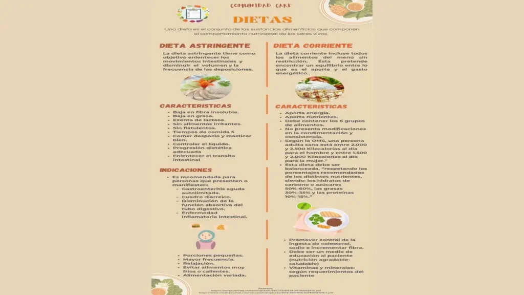 Alimentos Incluidos Dieta Astringente Menu
