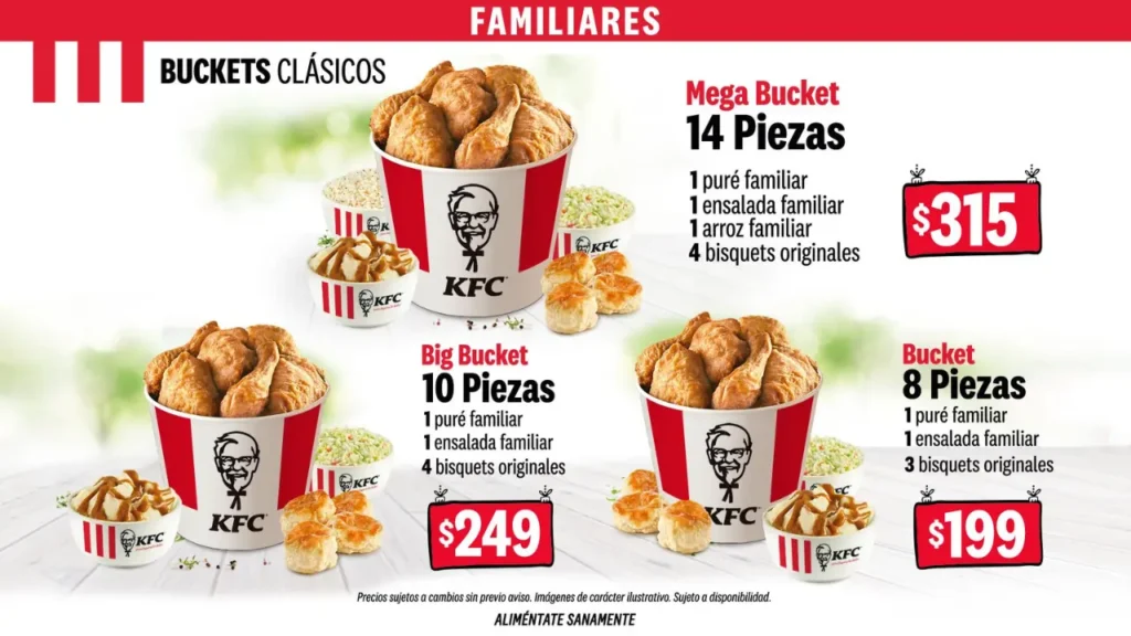 Comidas Menu de KFC
