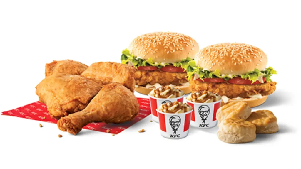 Menu de KFC