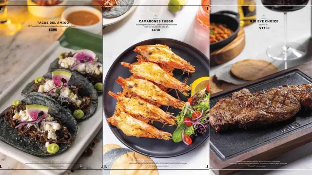 Entradas Lorenza Restaurant Menu