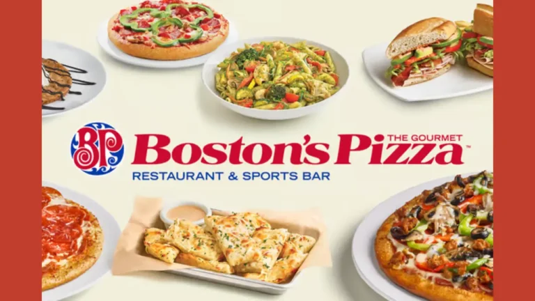 Boston's Menu
