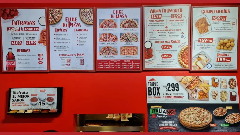Menú disponible Pizza Hut cerca de mi