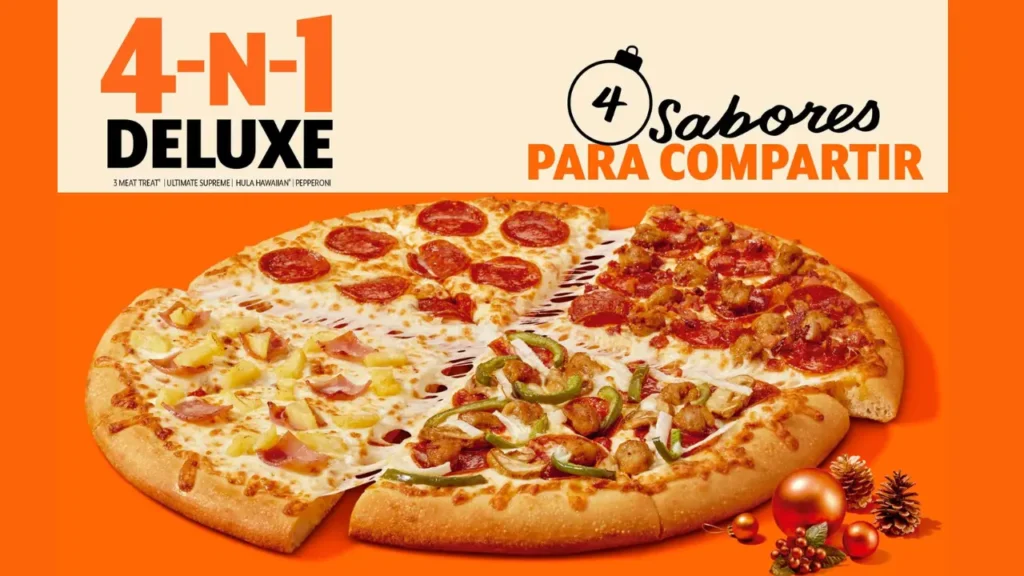 Menú disponible para entrega Pizza Little Caesars a domicilio