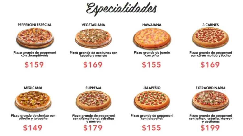 Pizzas especiales Pizza Deprizza