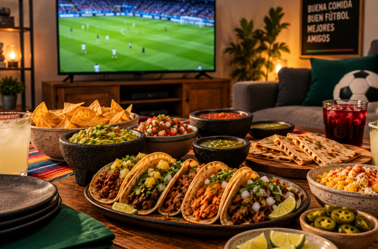 Una noche de fútbol en casa: cómo preparar un menú mexicano para disfrutar del partido con amigos